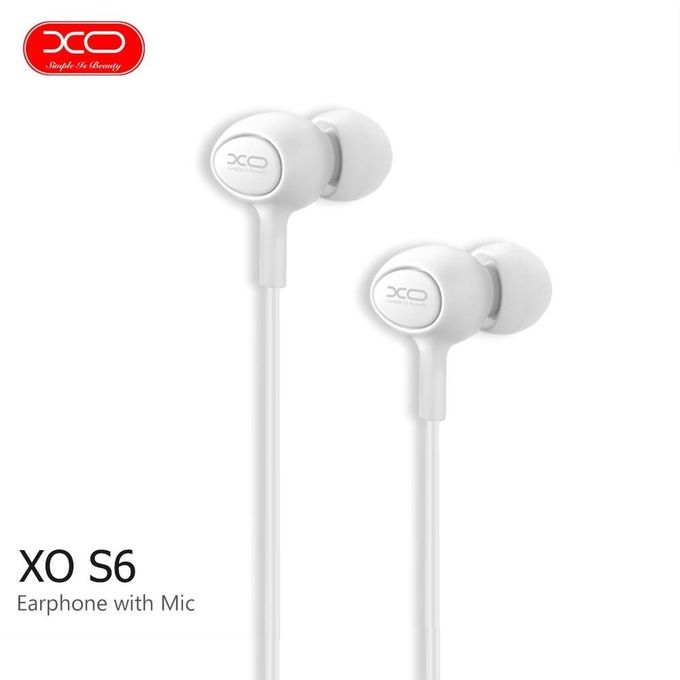 Handsfree 3.5mm XO Design S-6 Candy, Weiß