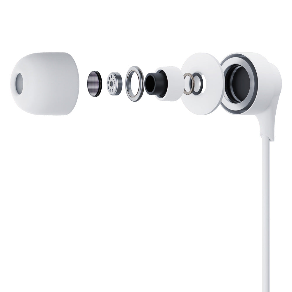 3MK USB-C In-Ear Kopfhörer | Weiß | 1.2m Kabel | Mikrofon
