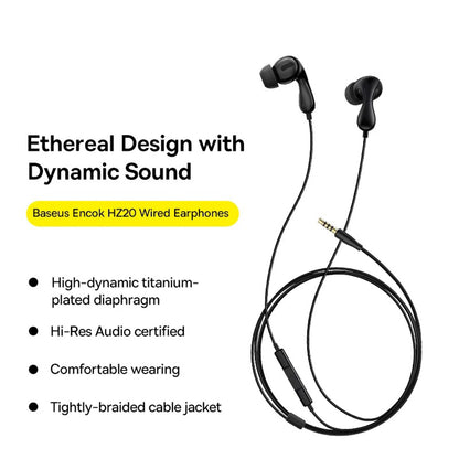 Handsfree USB-C Baseus Encok CZ20, Schwarz A00171400113-00