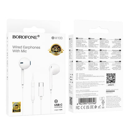 USB-C Freisprecheinrichtung Borofone BM100 Fuente, Weiß
