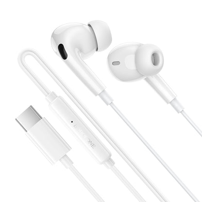 Auricolari USB-C Borofone BM100 Pro Fuente, Bianco
