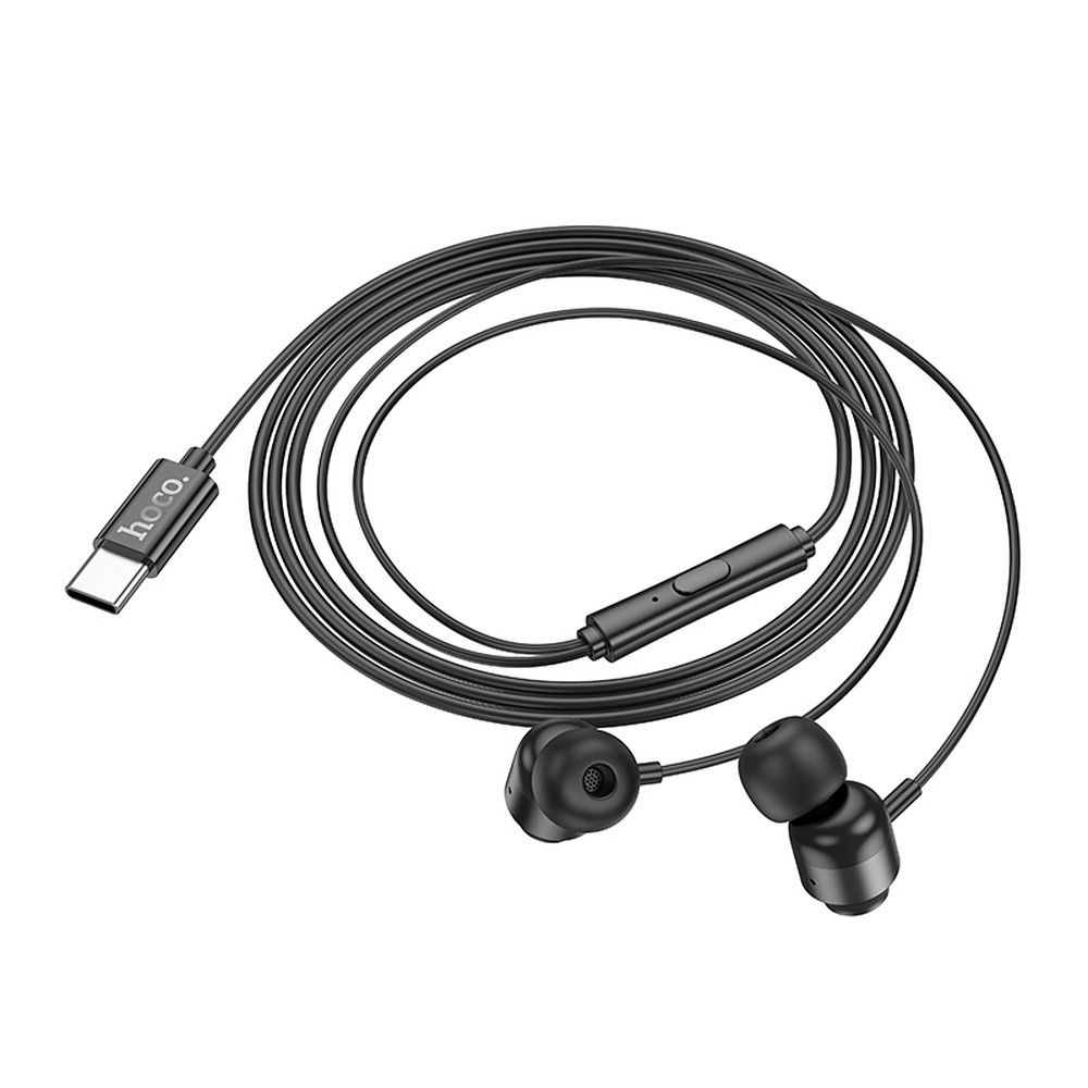 Écouteurs mains libres USB-C HOCO M122, Noir
