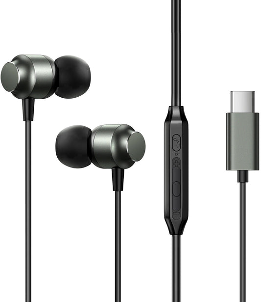 Auricolare USB-C Joyroom JR-EC06, Grigio