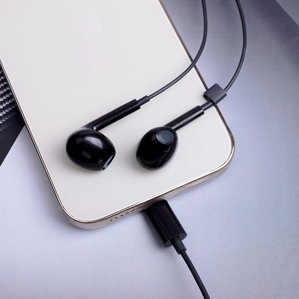Kit mains libres USB-C MaXlife MXEP-04, Noir
