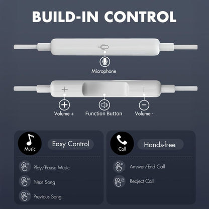 Auricolare USB-C Tech-Protect Ultraboost Core G2, Bianco