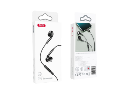 Handsfree USB-C XO Design EP74, Nero
