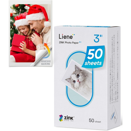 Liene Fotopapier für Pearl 2x3 Drucker, 50 Stück Set