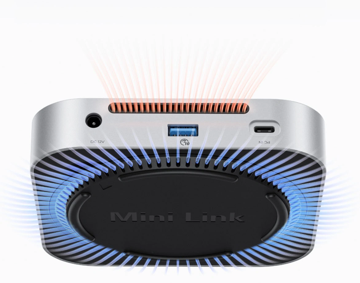 Hub Multifunzionale Orico MiniLink M49P per Apple Mac Mini M4, 9in1, Argento