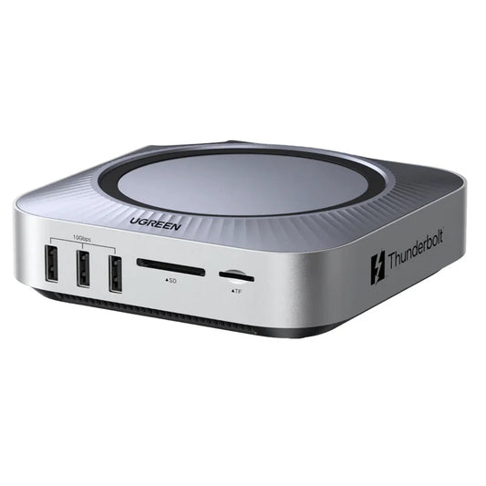 Hub multifonction UGREEN Revodok Maxidok (85883EU) pour Apple Mac Mini M4 / Mini M4 Pro, 10-en-1, argent