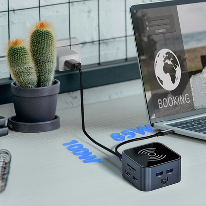 Hub Multifunzionale WZK WHBC09Y8S, 12in1, Grigio