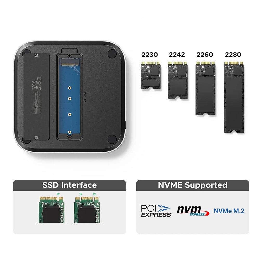 Hub Multifunzionale GREEN CM841 (65487) per Apple Mac Mini M4, Nero