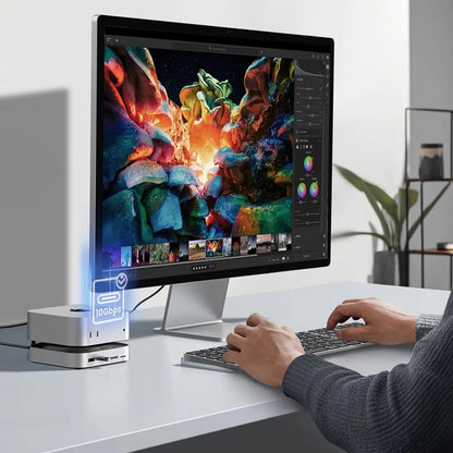 Hub Multifunzionale GREEN CM841 (65487) per Apple Mac Mini M4, Nero