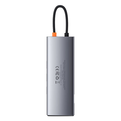 Hub USB-C Baseus, 3 x USB-A 3.0 - 1 x USB-C - 1 x HDMI - 1 x VGA - 1 x RJ45 - 1 x SD - 1 x microSD, Gris CAHUB-CU0G