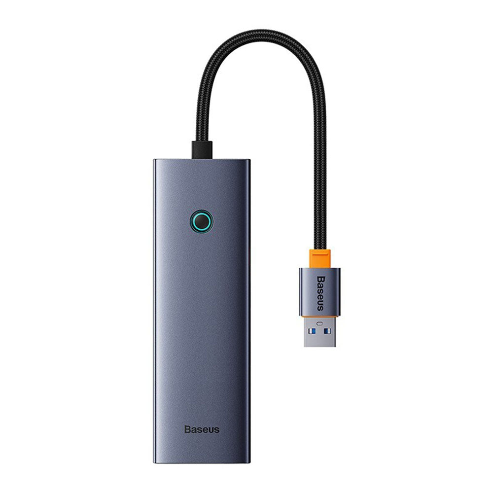 Hub USB Baseus UltraJoy, 3 x USB-A 3.0 - 1 x RJ45, Gris B0005280A813-01