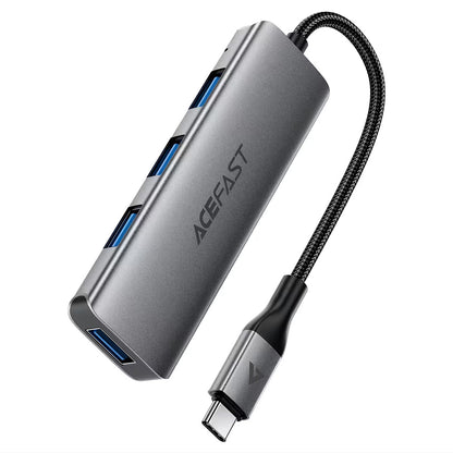 USB-C Hub Acefast J15, 4in1, Grau