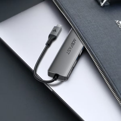 Hub USB-C Acefast J18, 6in1, Grigio
