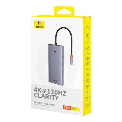 Hub USB-C Baseus PortalJoy, 13 en 1, Gris B00053002811-01