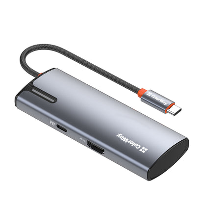 USB-C Hub ColorWay CW-HUB01, 5in1, Silber
