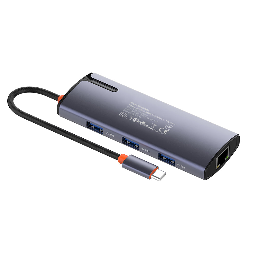 Hub USB-C ColorWay CW-HUB03, 6en1, Argenté