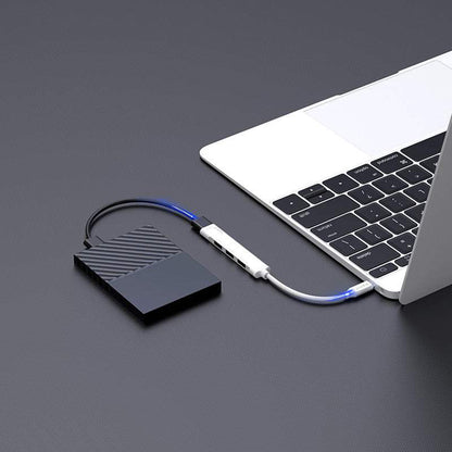 USB-C Hub HAVIT HB41, 4in1, Silber