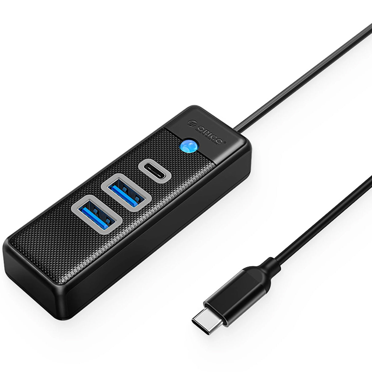 USB-C Hub Orico PWC2U-C3, 2 x USB-A 3.0 - 1 x USB-C, Schwarz