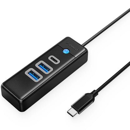 USB-C Hub Orico PWC2U-C3, 2 x USB-A 3.0 - 1 x USB-C, Schwarz