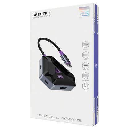 Hub USB-C Proove Spectre, 5in1, Grigio HBPG10221205