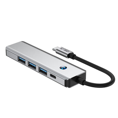 Hub USB-C Tech-Protect HB01, 1 x USB-A 3.0 - 2 x USB-A - 1 x USB-C - 1 x HDMI, Grau