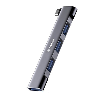 Hub USB-C Techsuit H13 ZenithDock, 4en1, Gris