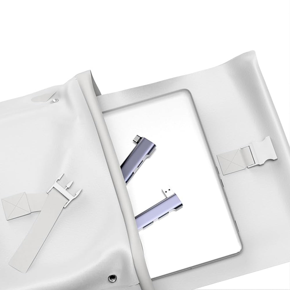 Hub USB-C Techsuit H13 ZenithDock, 4en1, Gris