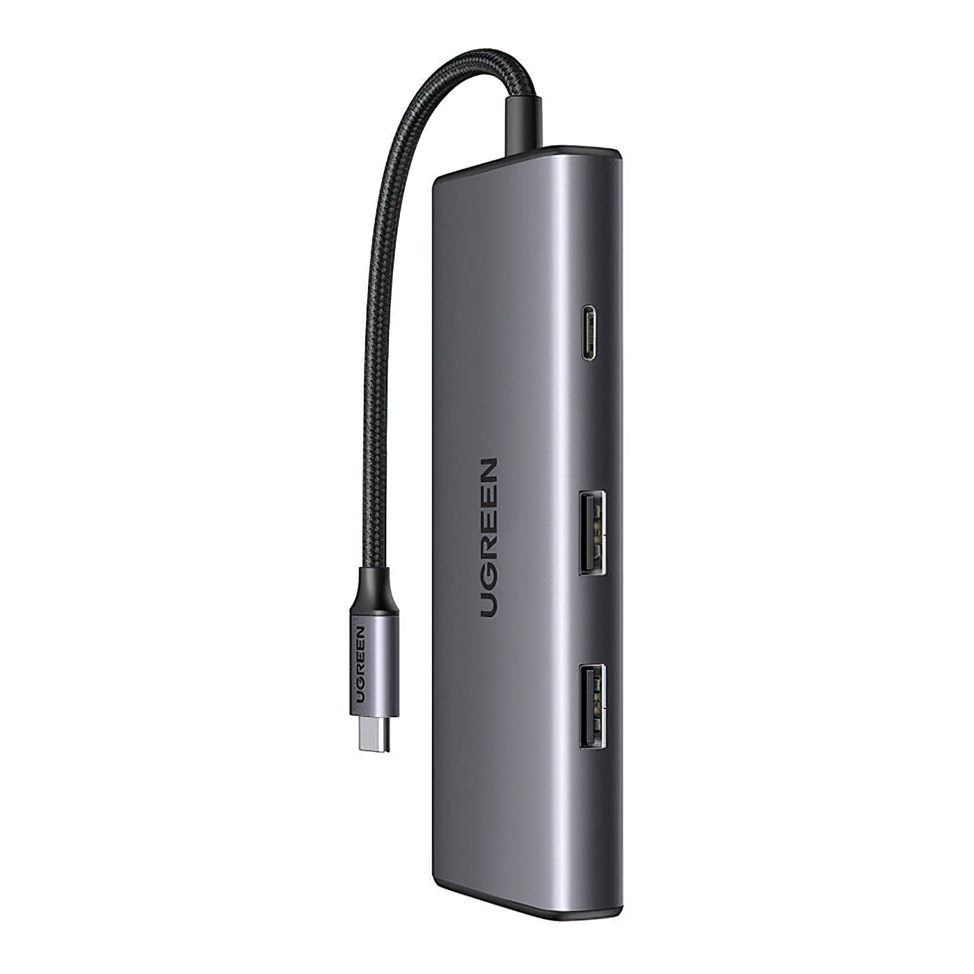 Hub USB-C UGREEN CM498 (15531), 2 x USB-A 3.2 - 2 x USB-C - 1 x HDMI - 1 x SD - 1 x microSD, Gris