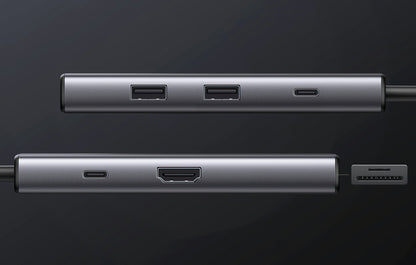 Hub USB-C UGREEN CM498 (15531), 2 x USB-A 3.2 - 2 x USB-C - 1 x HDMI - 1 x SD - 1 x microSD, Gris
