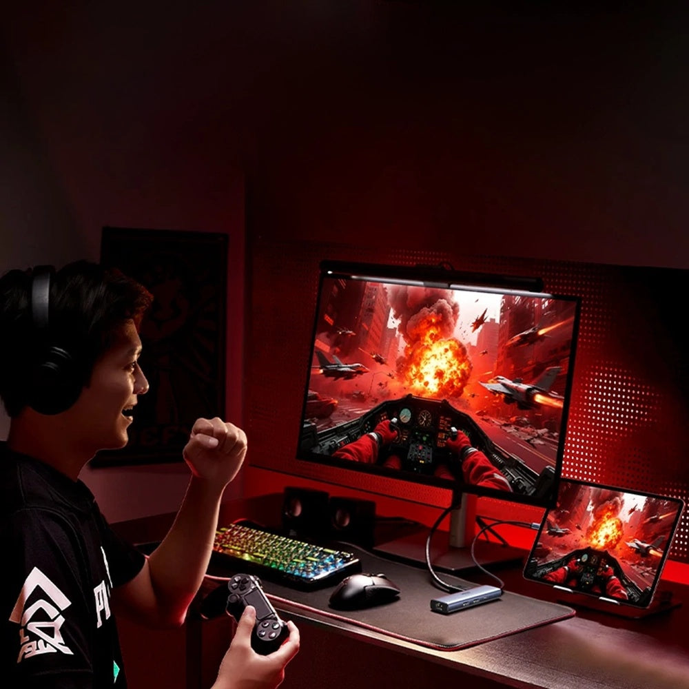 Hub USB-C UGREEN CM512 (75643), 6in1, Grigio