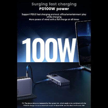 Hub USB-C UGREEN CM888 (45155) Uno, 6in1, Grau