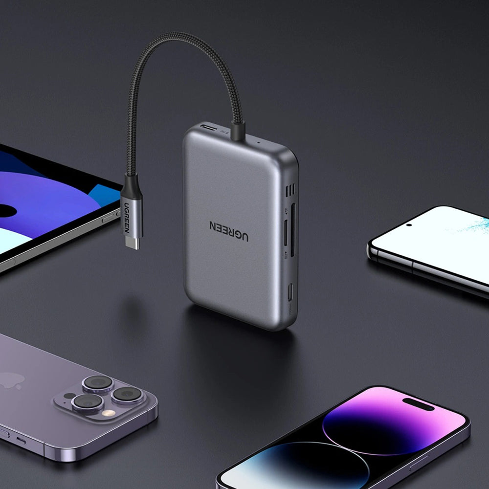 Hub USB-C UGREEN CM896 (65759), 7en1, Gris