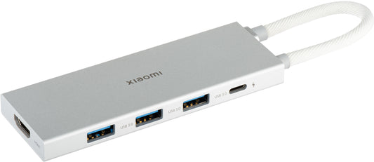 Hub USB-C Xiaomi, 3 x USB-A 3.0 - 1 x USB-C - 1 x HDMI, Bianco BHR8804GL