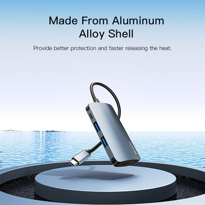 Hub USB-C Yesido HB16, 7in1, Grigio