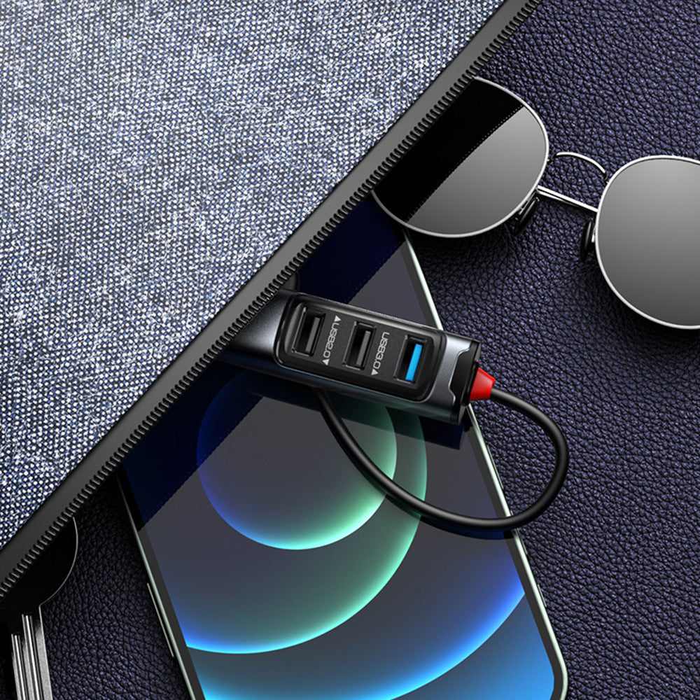 Hub USB-C Yesido HB23, 5en1, Gris