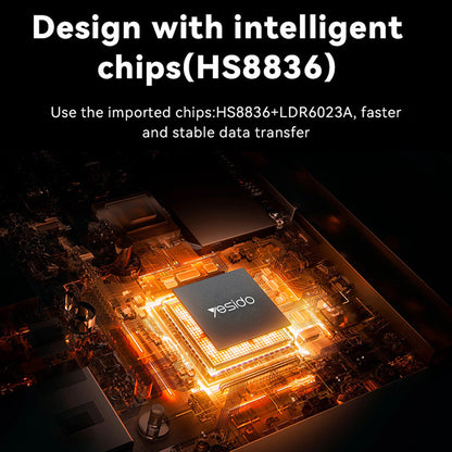 Hub USB / USB-C Yesido HB21, 5en1, Gris