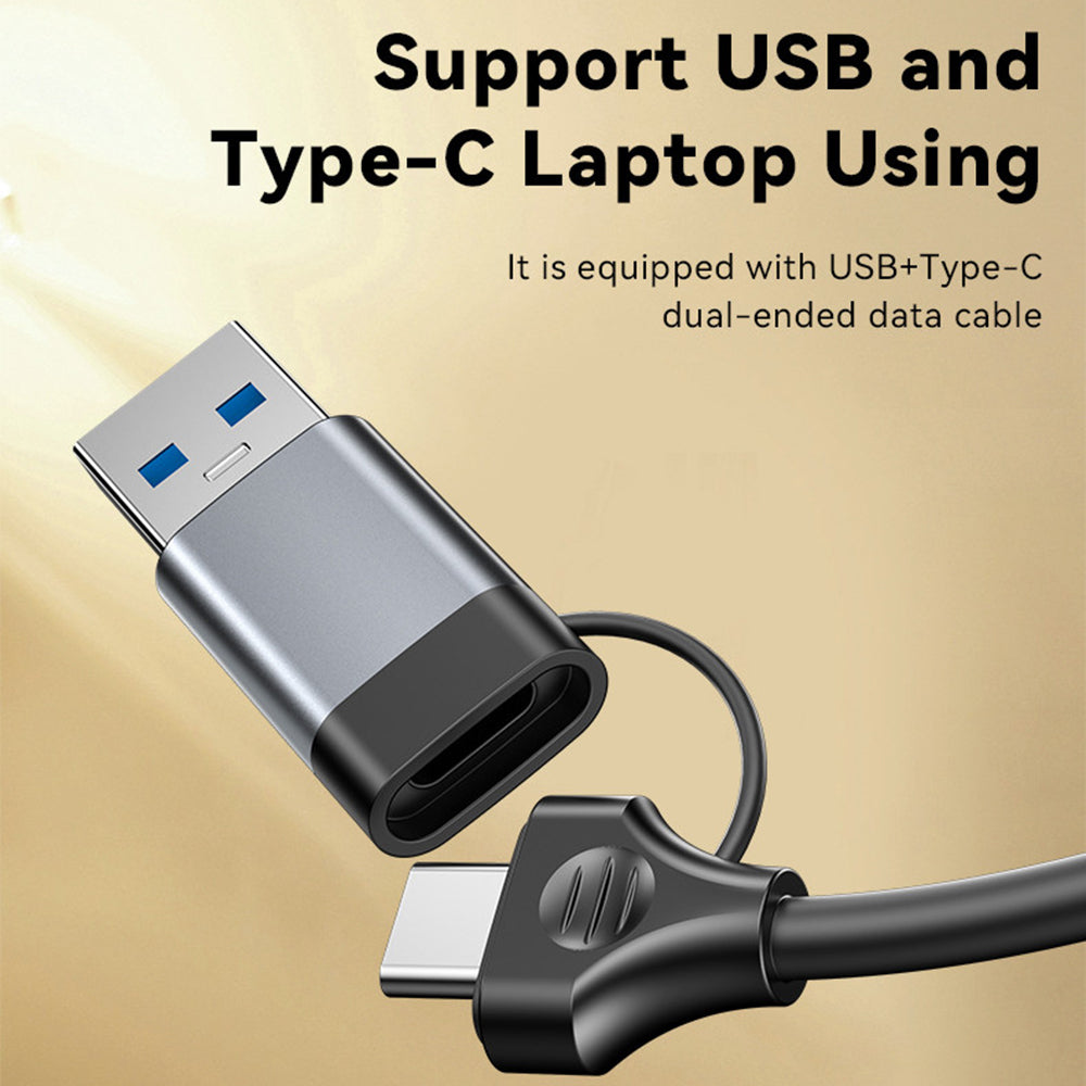 Hub USB / USB-C Yesido HB21, 5en1, Gris