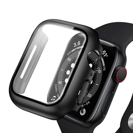 Anank Screen Guard Hülle für Apple Watch Series 7 45mm, Schwarz