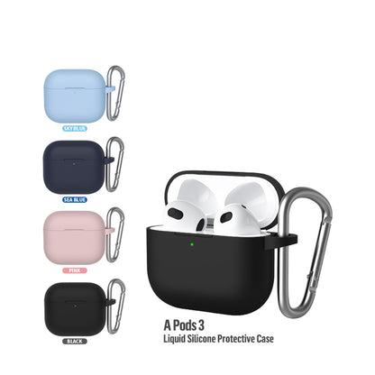 Blueo Liquid Hülle für Apple AirPods 3, Blau