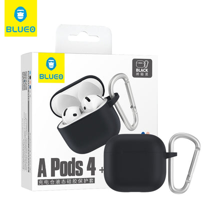 Coque Blueo Liquid pour Apple AirPods 4 / AirPods 5, noire