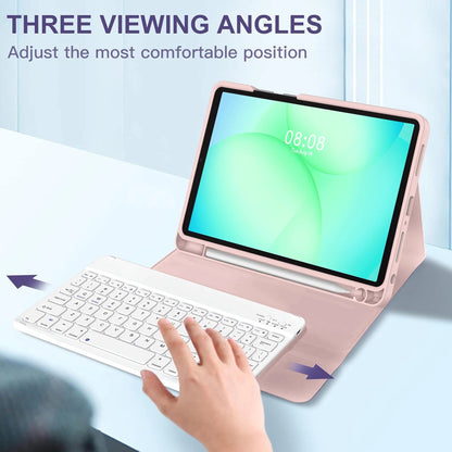 Schutzhülle mit Tastatur für Samsung Galaxy Tab A11+ / Tab A9+, Tech-Protect, SC PEN, Rosa