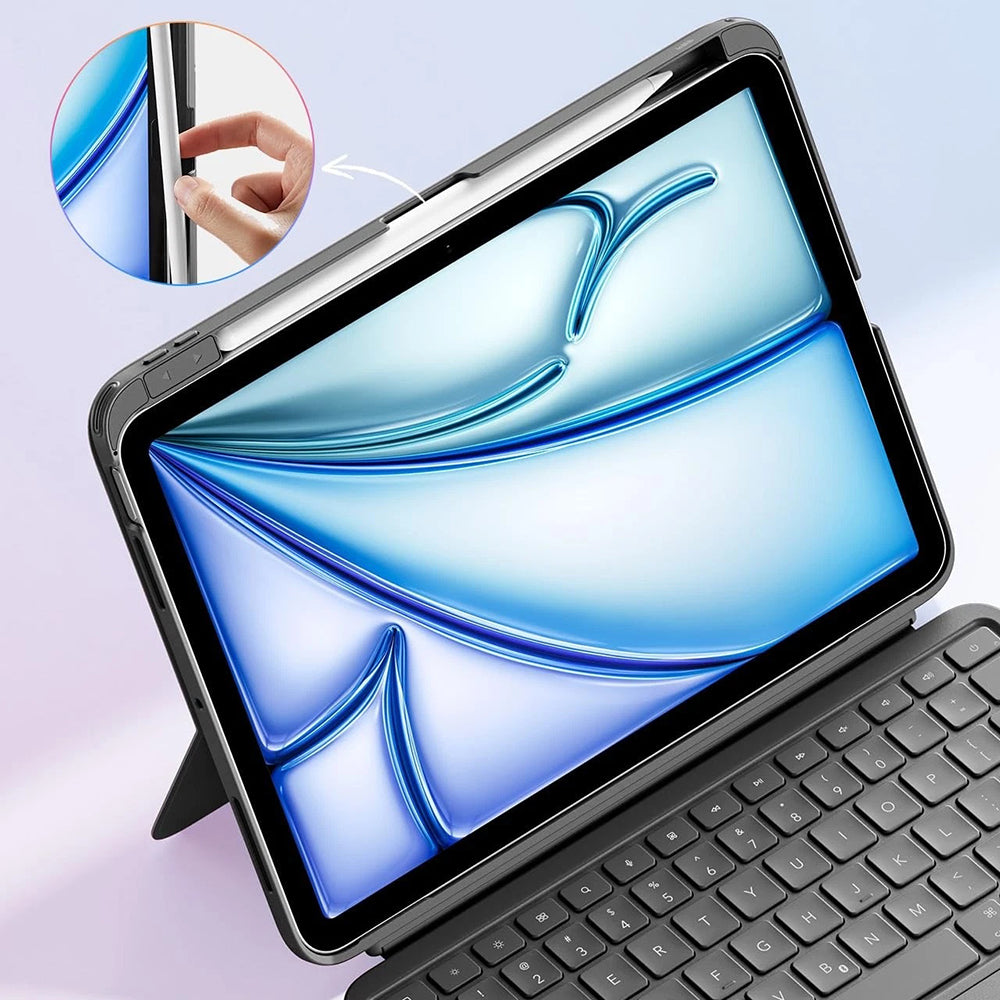 Tastaturhülle für Apple iPad (2025) / (2022), ESR, Flex, Grau