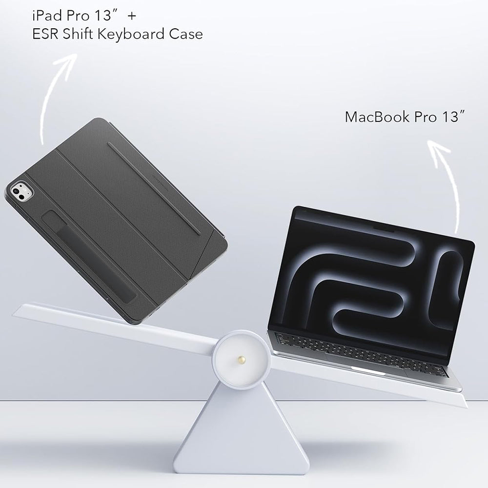Custodia con Tastiera per Apple iPad (2025) / (2022), ESR, Shift, Grigio