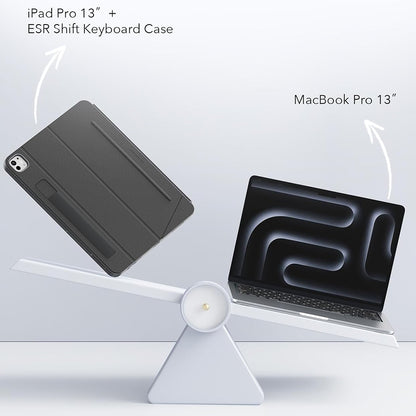 Custodia con Tastiera per Apple iPad (2025) / (2022), ESR, Shift, Grigio