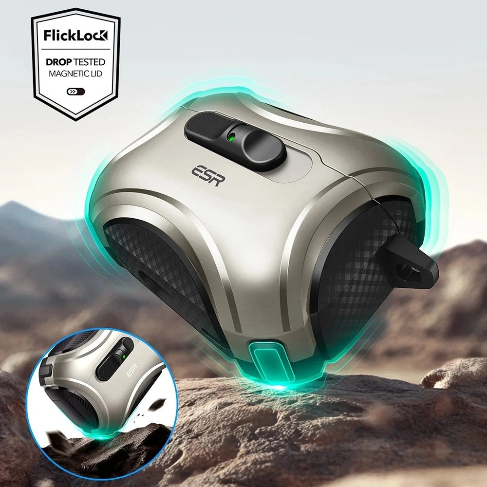 Étui ESR Cyber FlickLock pour Apple AirPods Pro 3, Gris