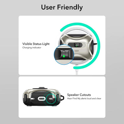 Étui ESR Cyber FlickLock pour Apple AirPods Pro 3, Gris