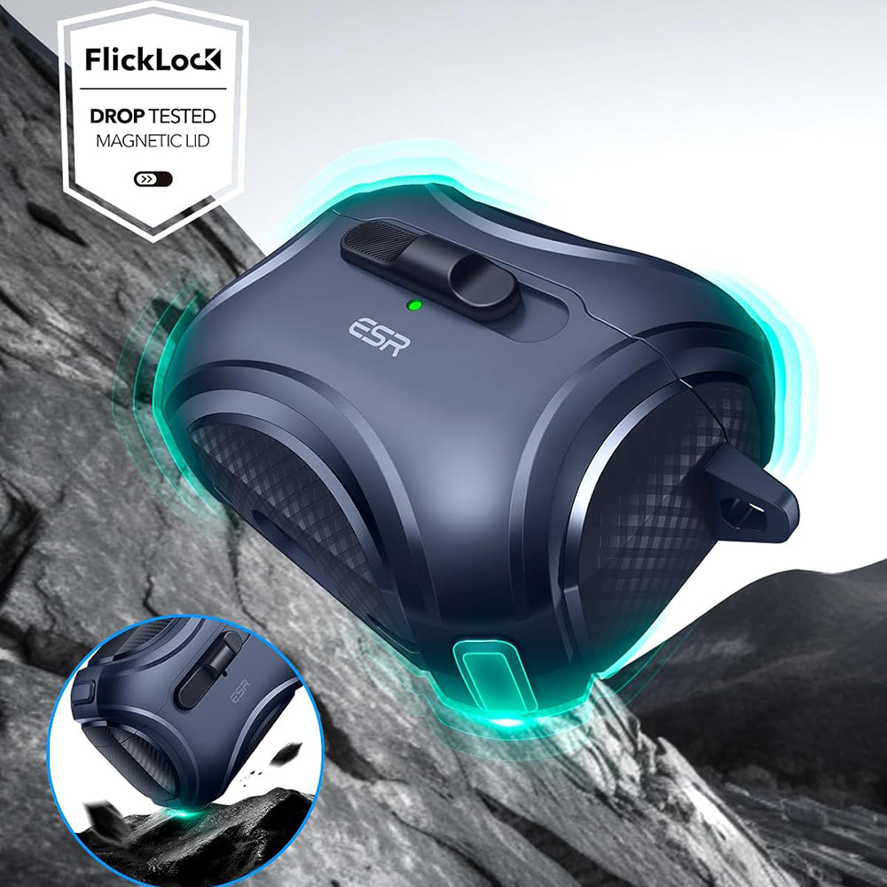 Custodia ESR Cyber per Apple AirPods Pro Series, Blu